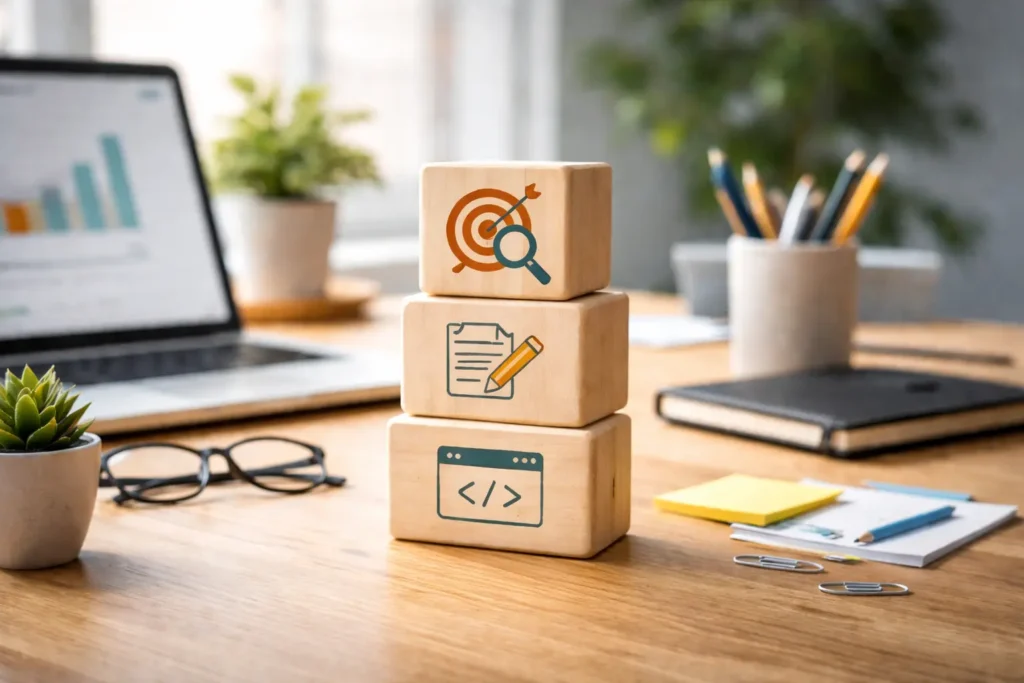 A SaaS SEO strategy built around the core pillars